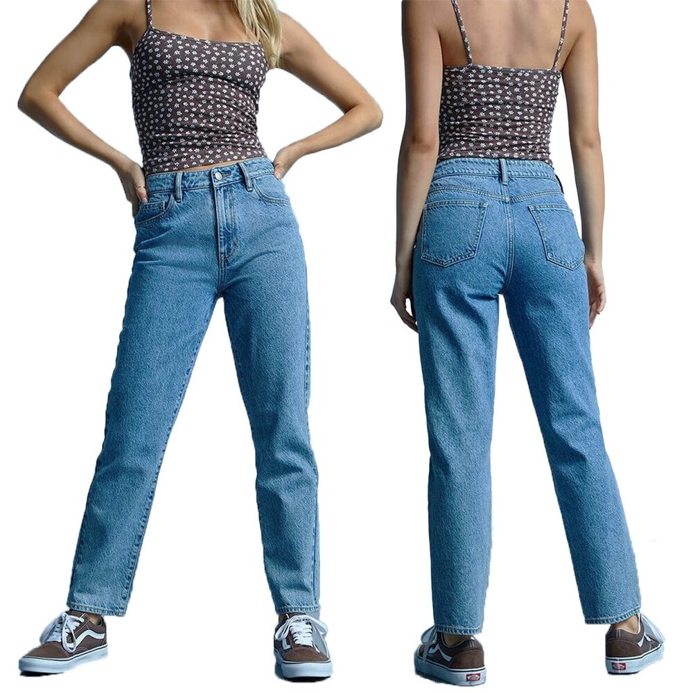 PacSun Mom Jeans Womens Size 27 Blue High Waist Light Wash Denim